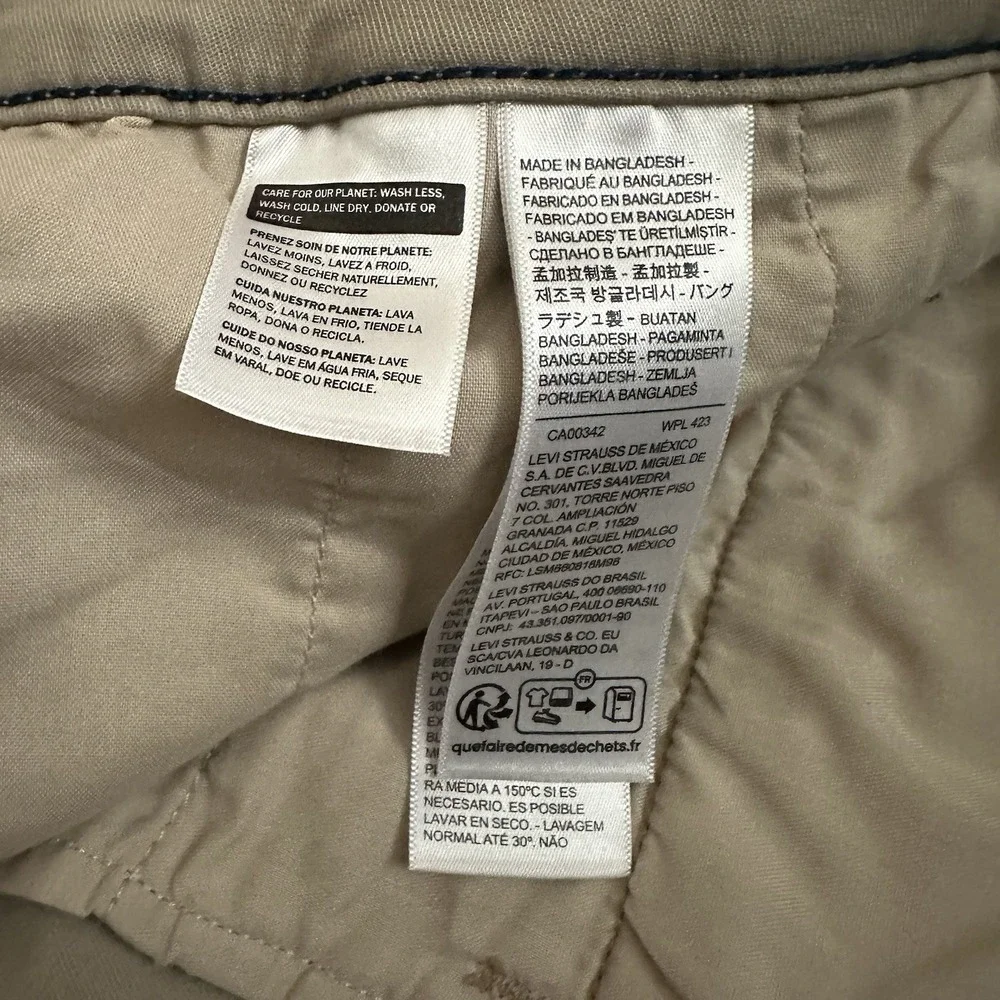 Levi's Men's XX Chino Standard‎ Taper Casual Khaki Brown Preppy Size 36x32